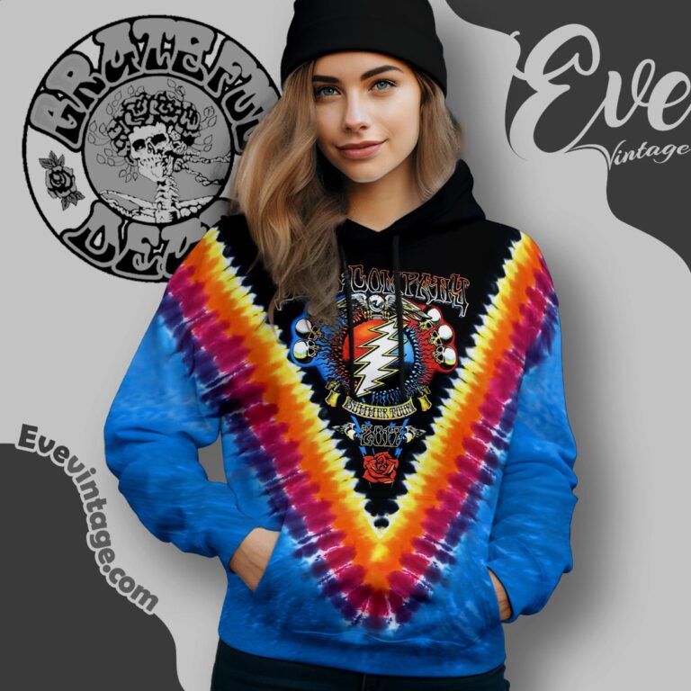 Dead And Company Summer Tour 2017 Official Tie Dye Hoodie Dead And Company Summer Tour 2017 Official Tie Dye Hoodie