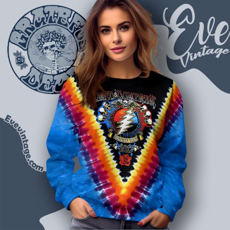 Dead And Company Summer Tour 2017 Official Tie Dye Sweatshirt Dead And Company Summer Tour 2017 Official Tie Dye Sweatshirt