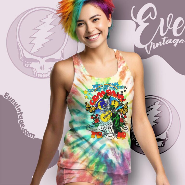 Dead And Company Tour 2021 Trip Tie dye Tank Top Racerback Dead And Company Tour 2021 Trip Tie dye Tank Top Racerback