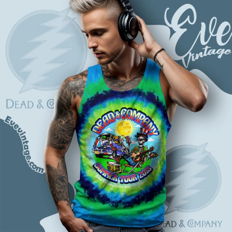 Dead & Co 2018 Summer Tour Tie dye Tank Top Dead & Co 2018 Summer Tour Tie dye Tank Top