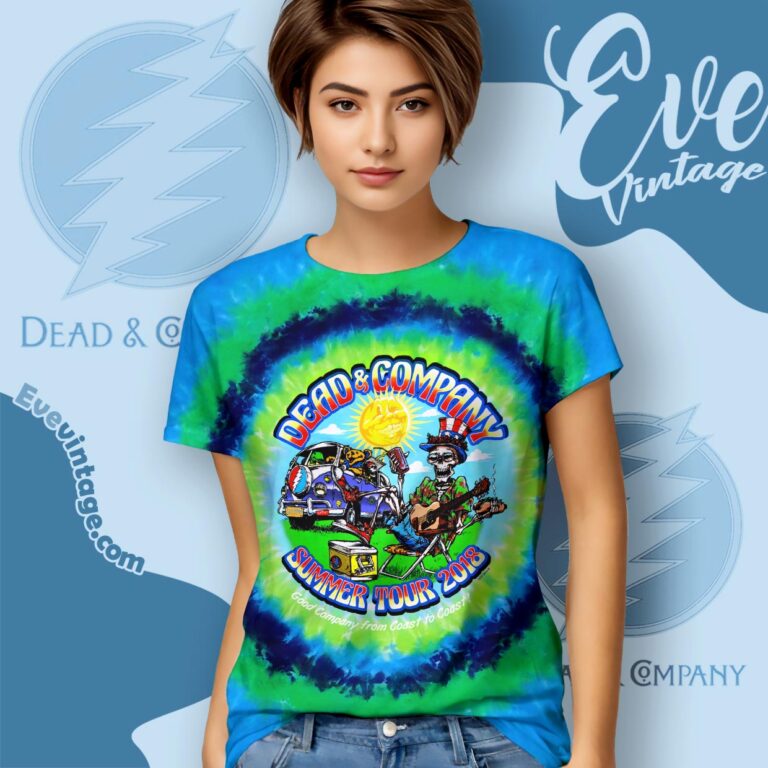 Dead & Co 2018 Summer Tour Tie dye Women T shirt Dead & Co 2018 Summer Tour Tie dye Women T shirt