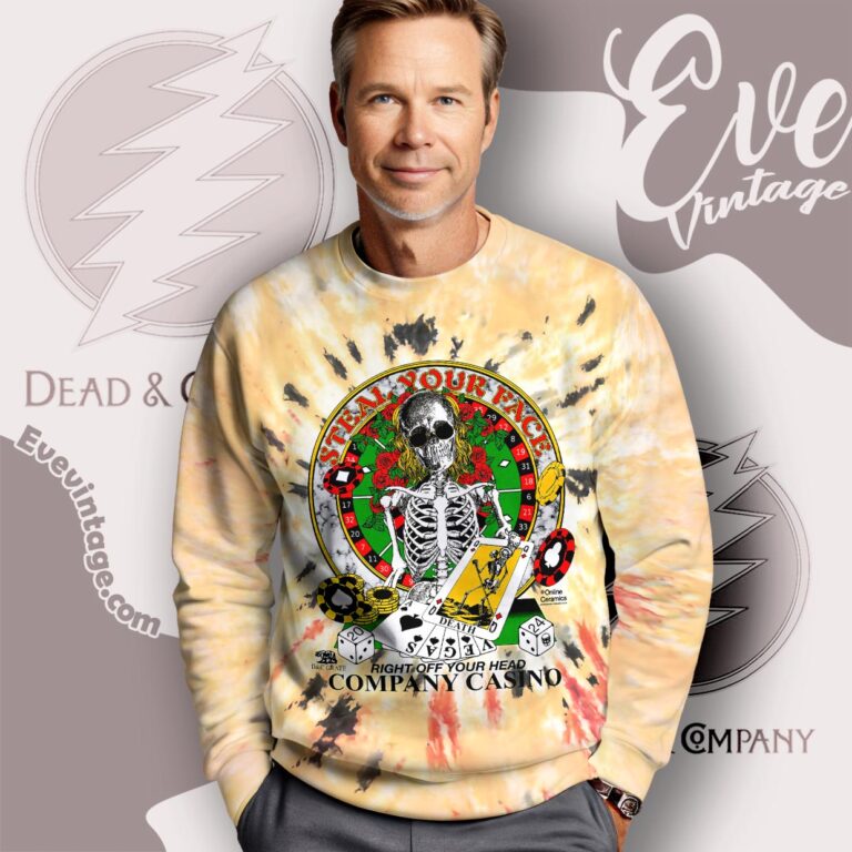 Dead Co 2024 Company Casio Right Of Your Head Tie dye Sweatshirt Dead Co 2024 Company Casio Right Of Your Head Tie dye Sweatshirt