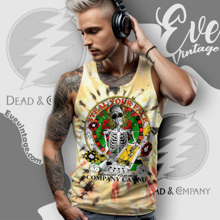 Dead Co 2024 Company Casio Right Of Your Head Tie dye Tank Top Racerback Dead Co 2024 Company Casio Right Of Your Head Tie dye Tank Top Racerback