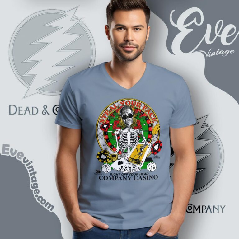 Dead Co 2024 Company Casio Shirt V Neck TShirt Dead Co 2024 Company Casio Shirt V Neck TShirt