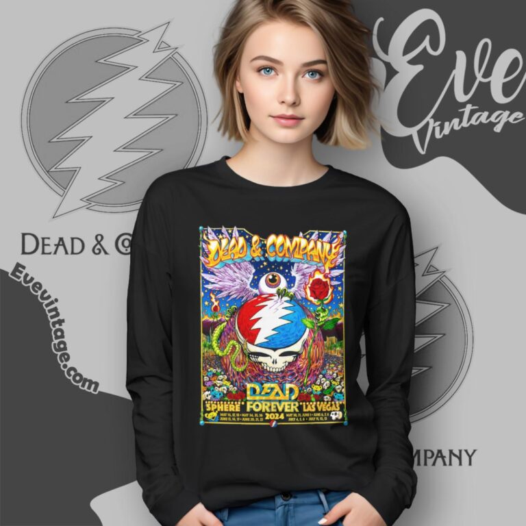 Dead & Co Dead Forever Live At Sphere Las Vegas 2024 Shirt Long Sleeve Tee Dead & Co Dead Forever Live At Sphere Las Vegas 2024 Shirt Long Sleeve Tee