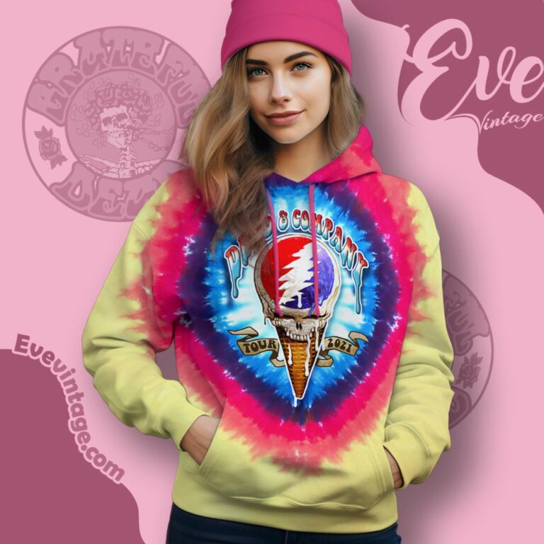 Dead Company Ice Cream Stealie Tour 2021 Tie dye Shirt Hoodie Dead Company Ice Cream Stealie Tour 2021 Tie dye Shirt Hoodie