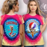Dead & Company Ice Cream Stealie Tour 2021 Tie-dye Shirt