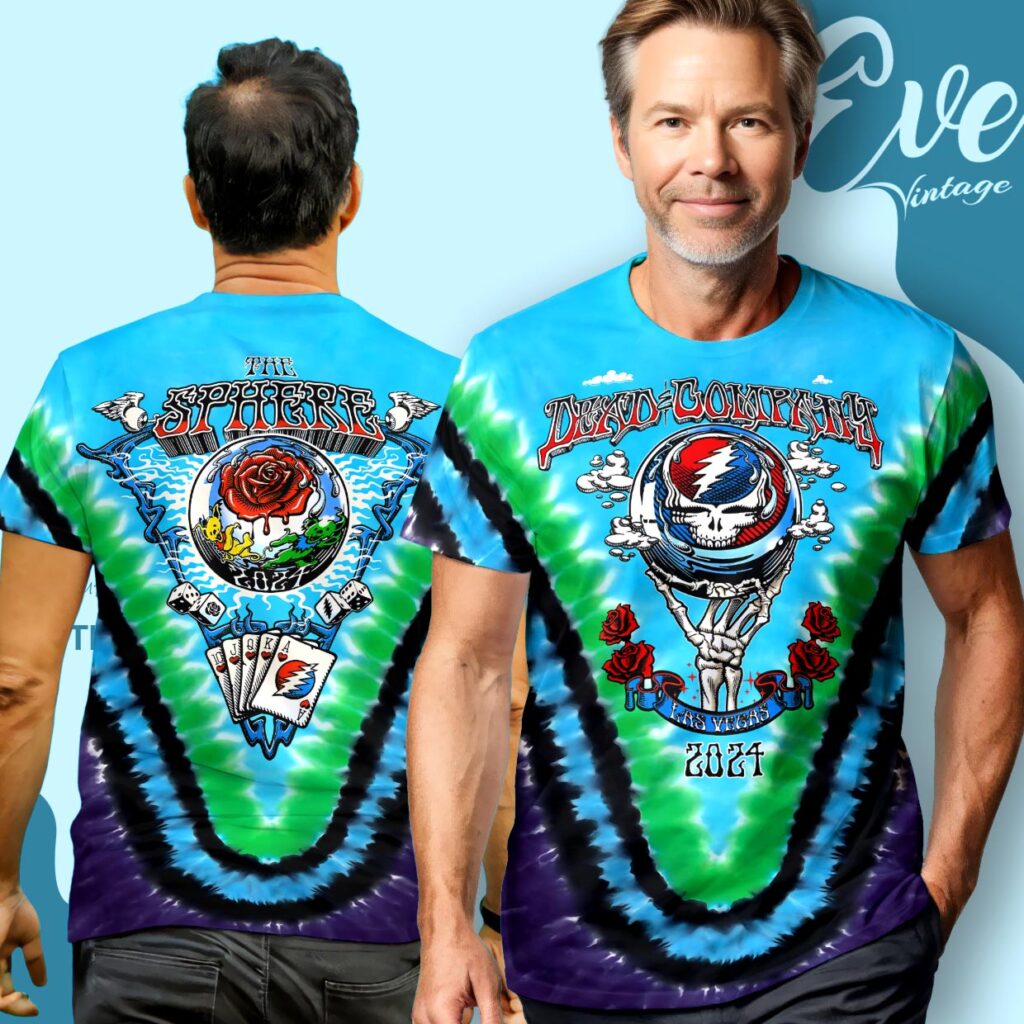 Dead & Company Las Vegas 2024 The Sphere Tie-dye Shirt