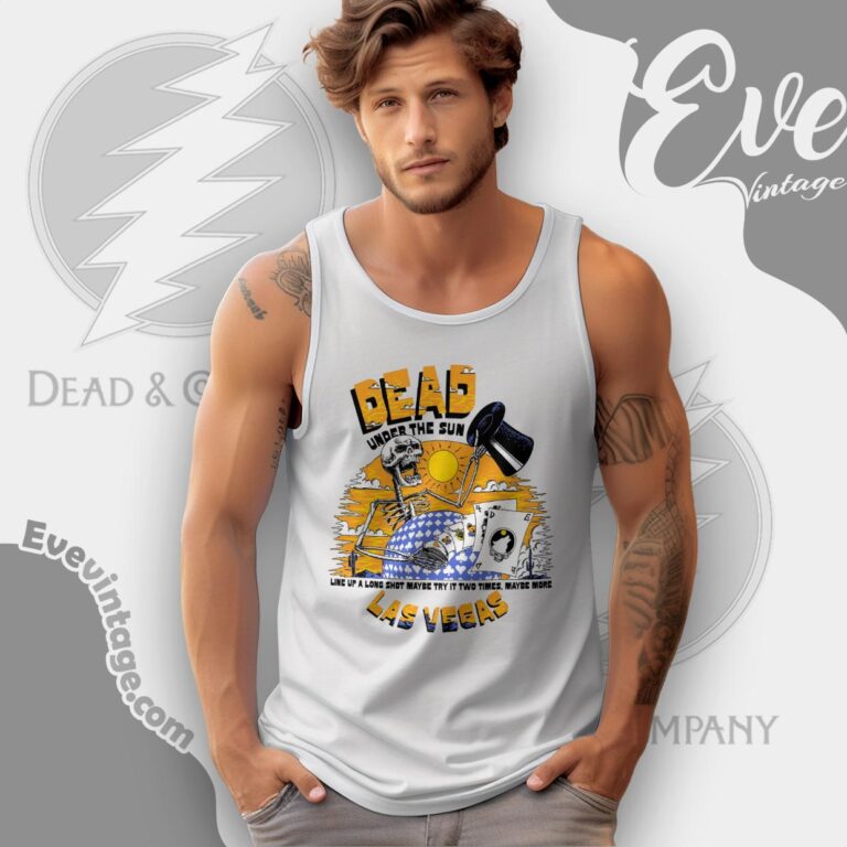 Dead Under The Sun Las Vegas 2024 Tank Top Racerback Dead Under The Sun Las Vegas 2024 Tank Top Racerback