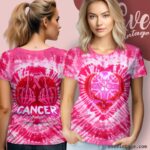Deadhead Beat Cancer Steal Your Face Tie-Dye Shirt