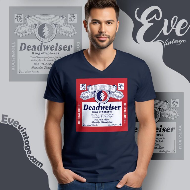 Deadweiser Dead Vs Budweiser Shirt V neck Deadweiser Dead Vs Budweiser Shirt V neck