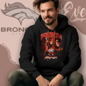 Denver Broncos Horror Halloween Hoodie
