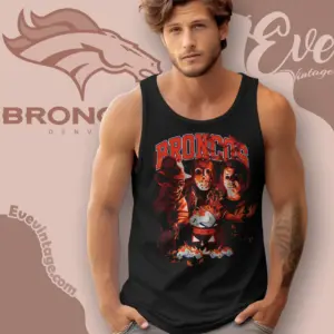 Denver Broncos Horror Halloween Tank Top Racerback