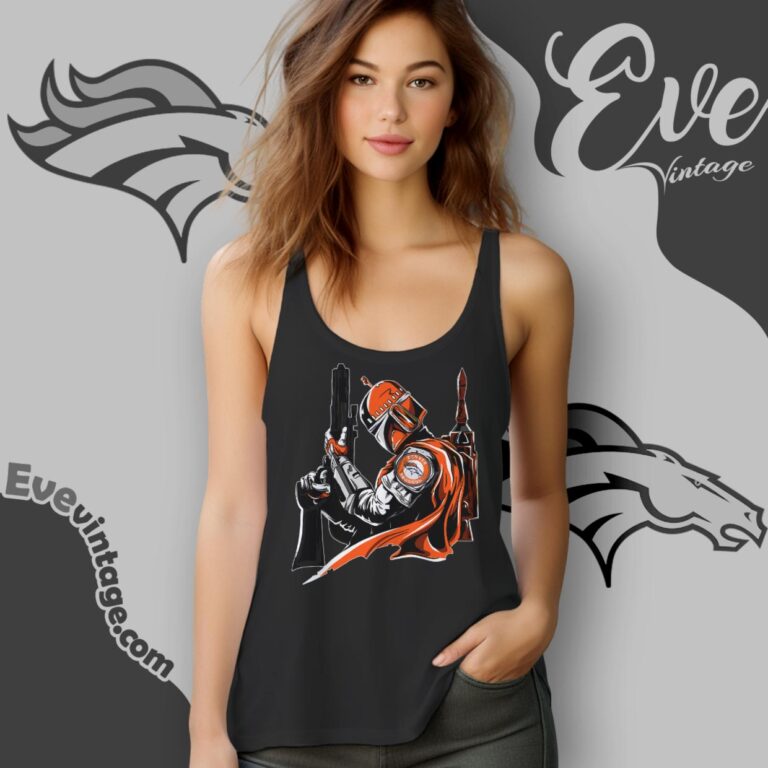 Denver Broncos Mandalorian Star Wars Shirt Tank Top Racerback Denver Broncos Mandalorian Star Wars Shirt Tank Top Racerback