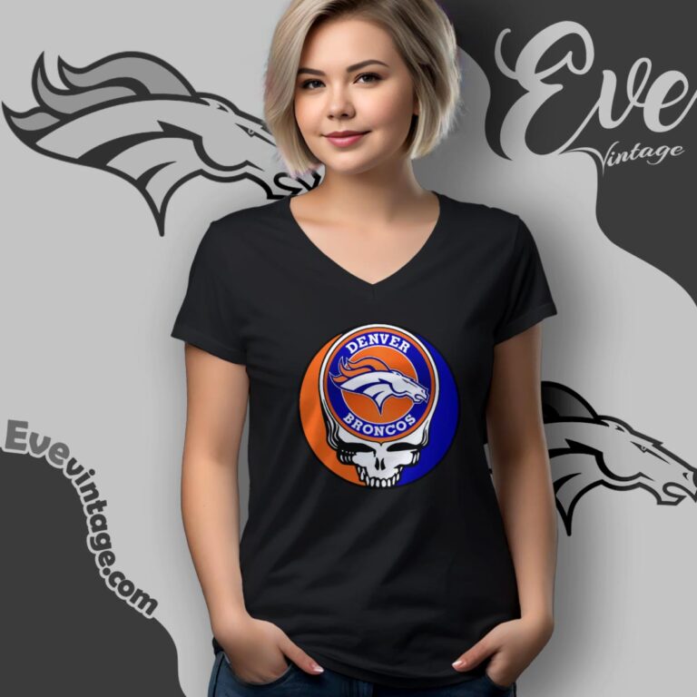 Denver Broncos Steal Your Face Grateful Dead Shirt V Neck TShirt Denver Broncos Steal Your Face Grateful Dead Shirt V Neck TShirt