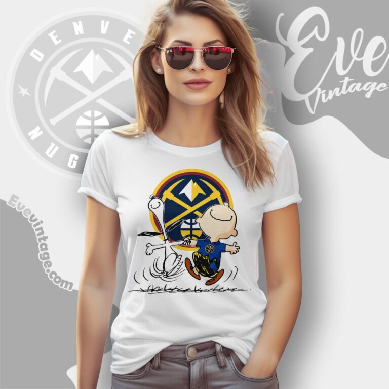 Denver Nuggets Charlie Brown Snoopy Happy Dancing Shirt Women T Shirt Denver Nuggets Charlie Brown Snoopy Happy Dancing Shirt Women T Shirt