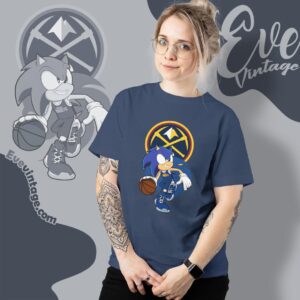 Denver Nuggets Sonic The Hedgehog Shirt Women T shirt