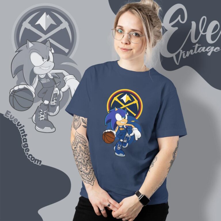 Denver Nuggets Sonic The Hedgehog Shirt Women T shirt Denver Nuggets Sonic The Hedgehog Shirt Women T shirt