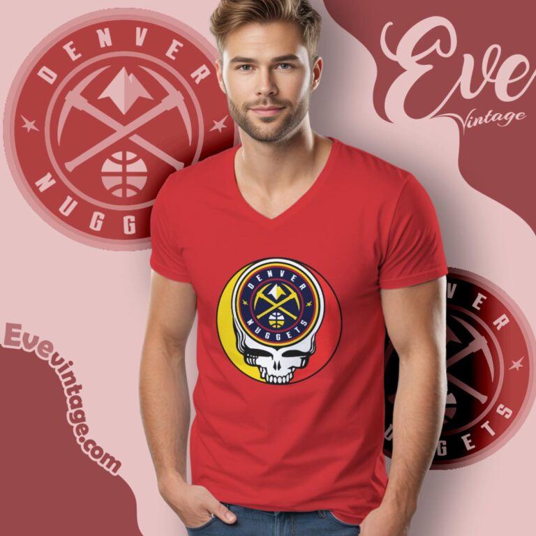 Denver Nuggets Steal Your Face Grateful Dead Shirt V Neck TShirt Denver Nuggets Steal Your Face Grateful Dead Shirt V Neck TShirt