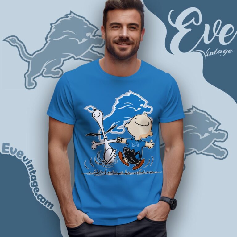 Detroit Lions Charlie Brown Snoopy Happy Dancing Shirt T Shirt Detroit Lions Charlie Brown Snoopy Happy Dancing Shirt T Shirt