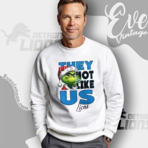 Detroit Lions Grinch Shirt They Not Like Us Lionmas Christmas Tee Sweatshirt