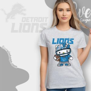 Detroit Lions Hello Kitty Shirt 4 Detroit Lions Hello Kitty T shirt