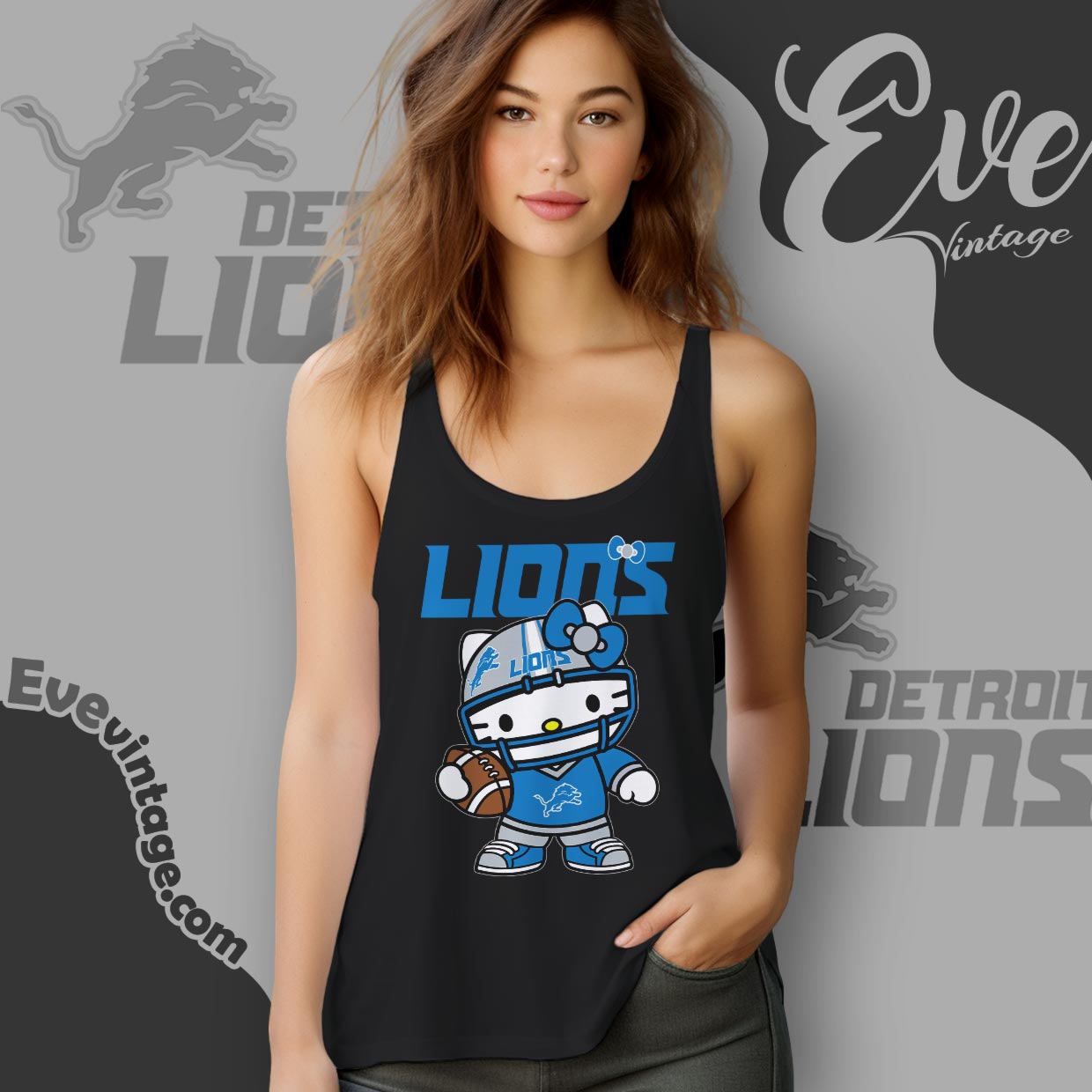 Detroit Lions Hello Kitty Shirt Detroit Lions Hello Kitty Shirt