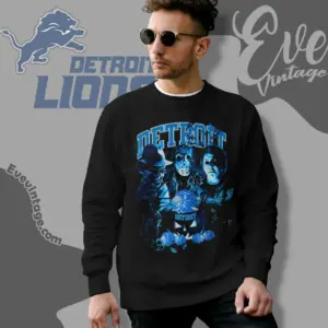 Detroit Lions Horror Halloween Sweatshirt
