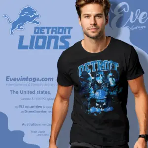 Detroit Lions Horror Halloween T shirt