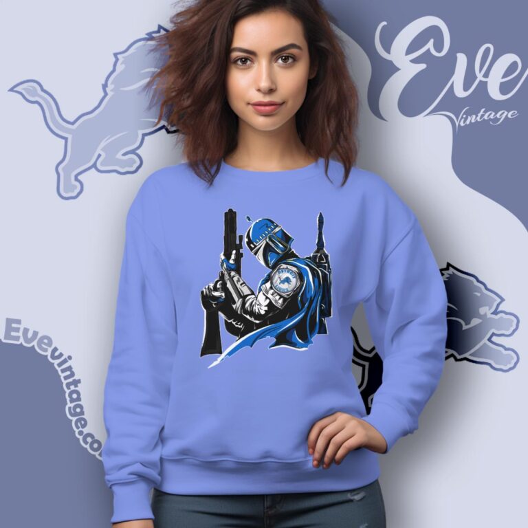 Detroit Lions Mandalorian Star Wars Shirt Sweatshirt Detroit Lions Mandalorian Star Wars Shirt Sweatshirt