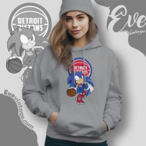 Detroit Pistons Sonic The Hedgehog Shirt Hoodie