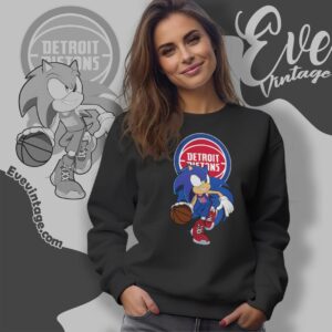 Detroit Pistons Sonic The Hedgehog Shirt