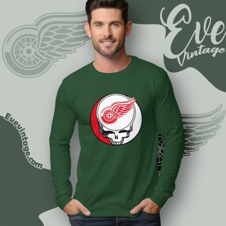 Detroit Red Wings Steal Your Face Grateful Dead Shirt Long Sleeve Tee Detroit Red Wings Steal Your Face Grateful Dead Shirt Long Sleeve Tee