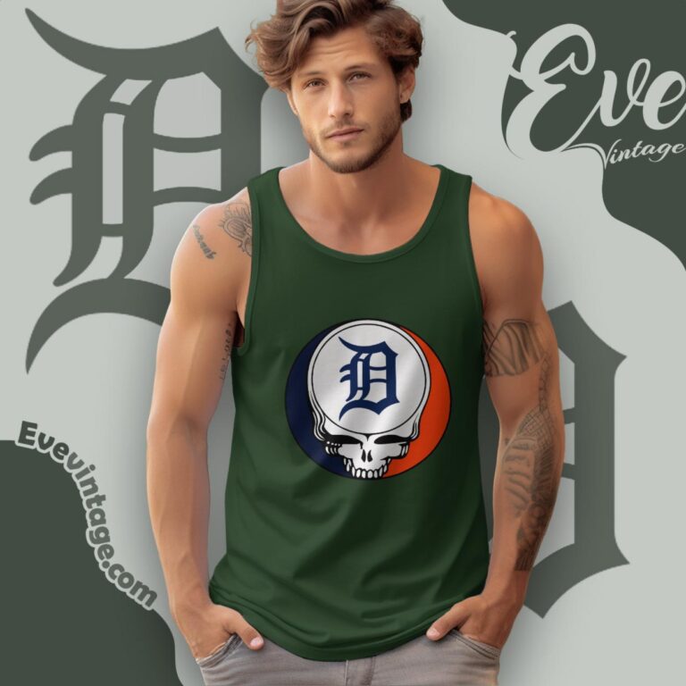 Detroit Tigers Steal Your Face Grateful Dead Shirt Tank Top Racerback Detroit Tigers Steal Your Face Grateful Dead Shirt Tank Top Racerback