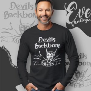 Devil's Backbone Tavern Shirt Hill Country Texas Dive Bar Long Sleeve Tee
