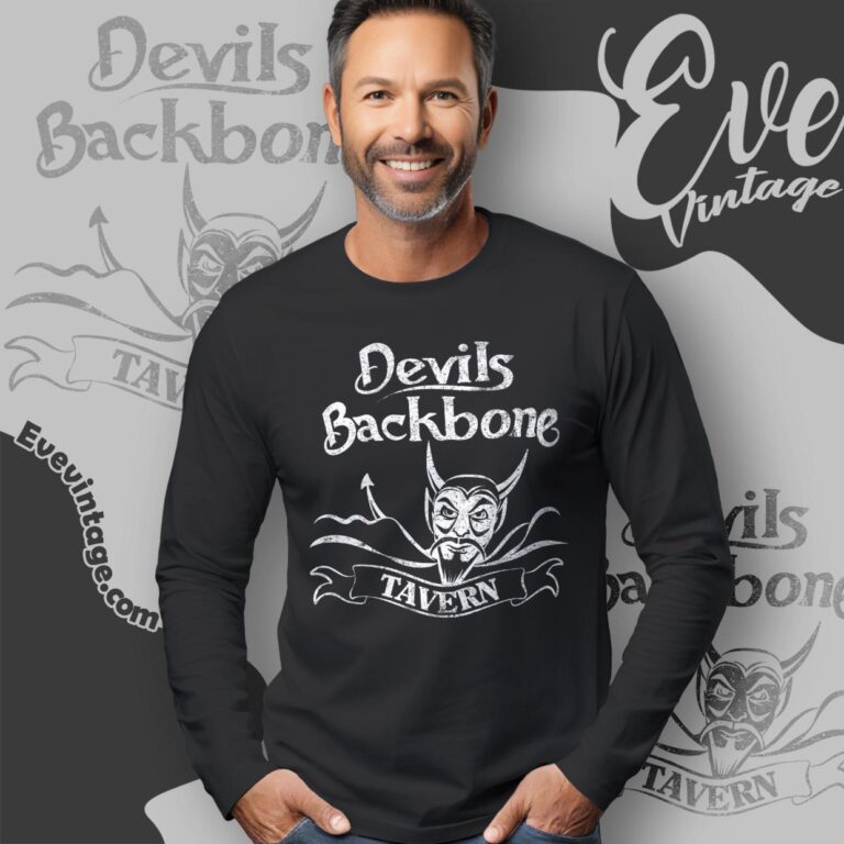 Devil's Backbone Tavern Shirt Hill Country Texas Dive Bar Long Sleeve Tee Devil's Backbone Tavern Shirt Hill Country Texas Dive Bar Long Sleeve Tee
