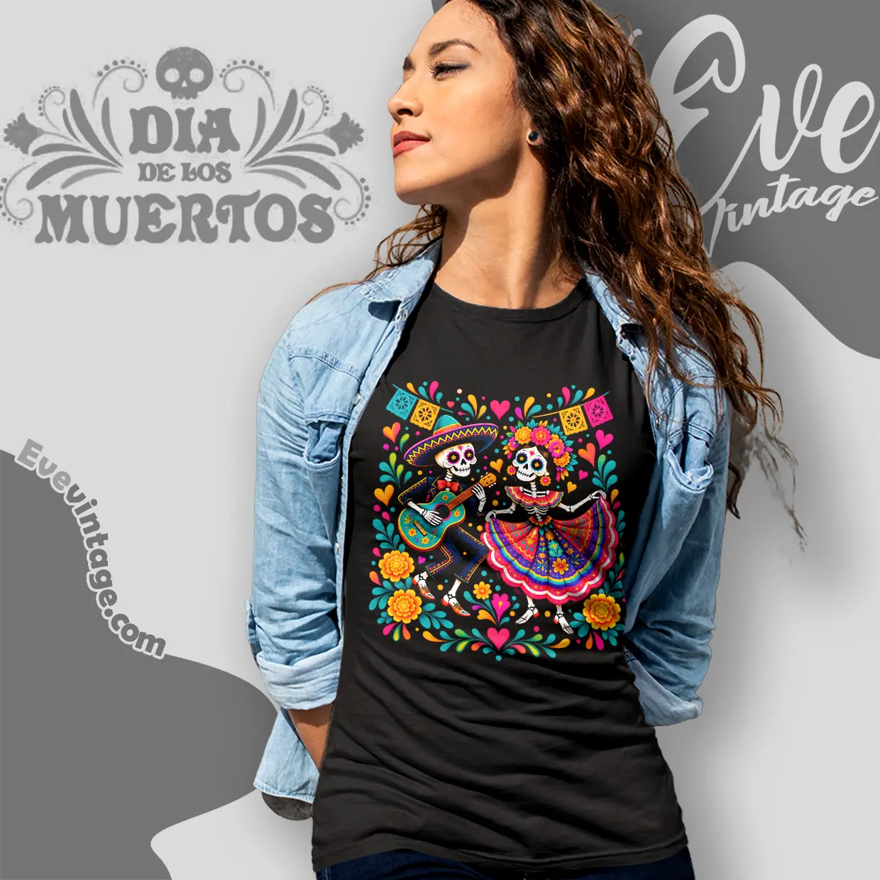 Dia De Los Muertos Shirt Dancing Skeleton Mexican Day Women T shirt Dia De Los Muertos Shirt Dancing Skeleton Mexican Day Women T shirt