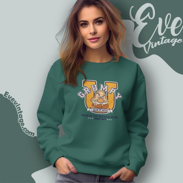 Disney Grumpy University Shirt Sweatshirt Disney Grumpy University Shirt Sweatshirt