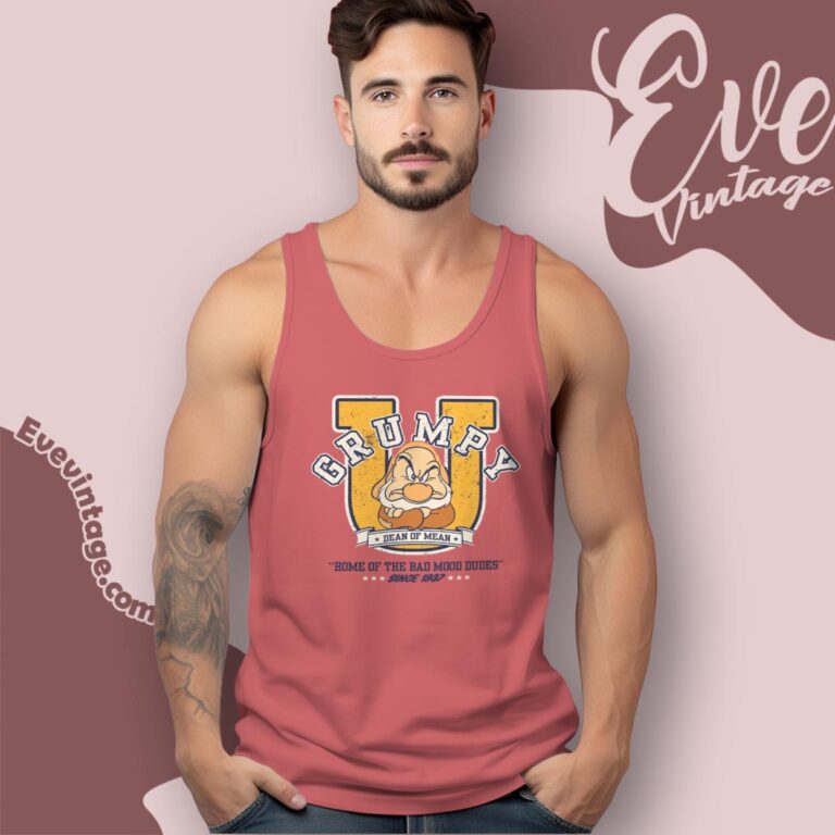 Disney Grumpy University Shirt Tank Top Racerback Disney Grumpy University Shirt Tank Top Racerback