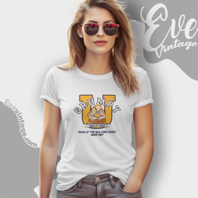 Disney Grumpy University Shirt Women T Shirt Disney Grumpy University Shirt Women T Shirt