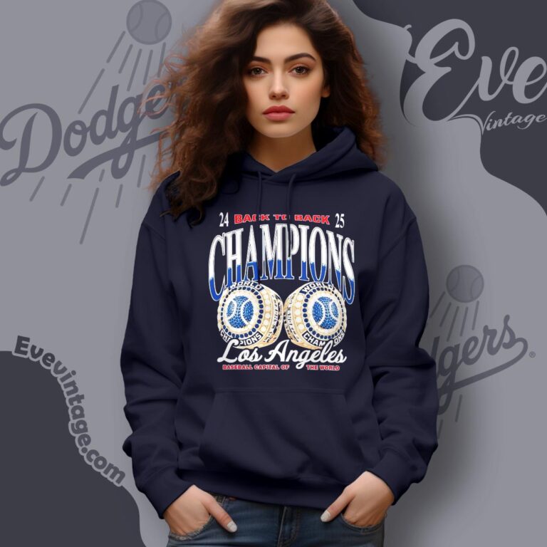 Dodgers Baseball Back To Back Champs Shirt La World Series 2025 Tee Hoodie Dodgers Baseball Back To Back Champs Shirt La World Series 2025 Tee Hoodie