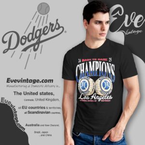 Dodgers Baseball Back To Back Champs Shirt La World Series 2025 Tee T shirt