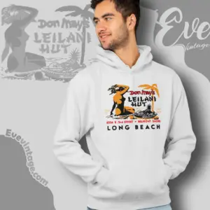 Don Mays Leilani Hut Shirt Belmont Shore Ca Tiki Bar Hoodie