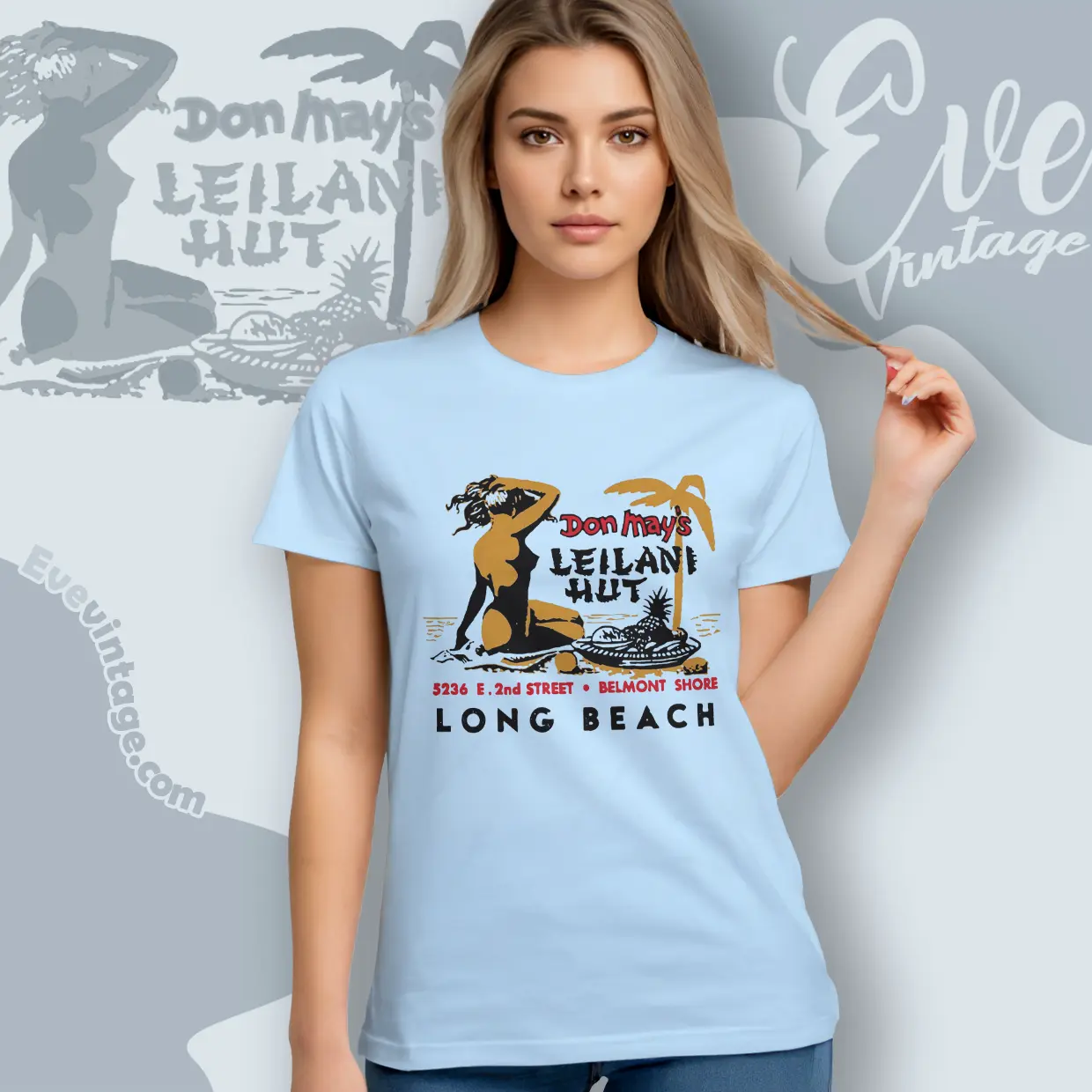 Don Mays Leilani Hut Shirt Belmont Shore Ca Tiki Bar Women T shirt Don Mays Leilani Hut Shirt Belmont Shore Ca Tiki Bar Women T shirt