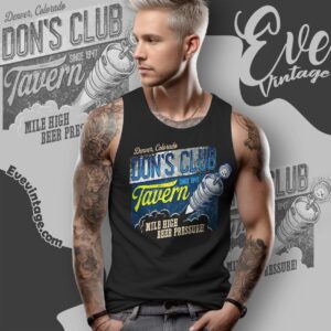 Don's Club Tavern Shirt Denver Co Dive Bar Tank Top Racerback