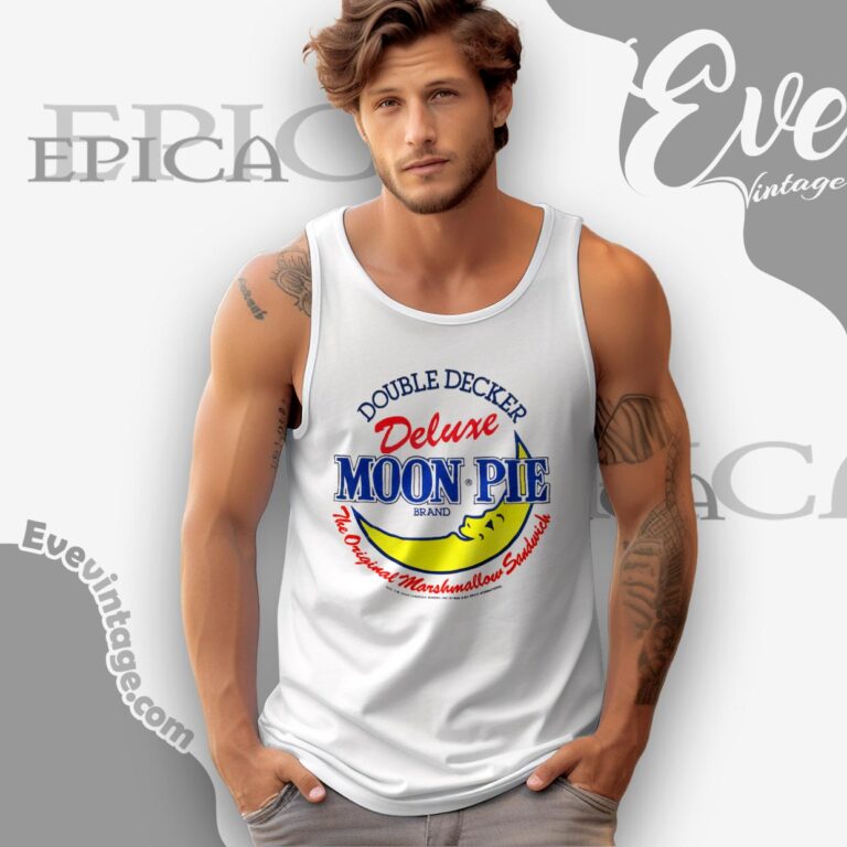 Double Decker Deluxe Moon Pie Brand Shirt Tank Top Racerback Double Decker Deluxe Moon Pie Brand Shirt Tank Top Racerback