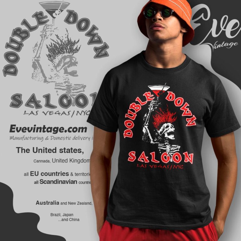 Double Down Saloon Shirt Lv Nyc Dive Bar T shirt Double Down Saloon Shirt Lv Nyc Dive Bar T shirt