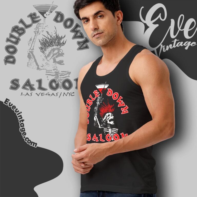 Double Down Saloon Shirt Lv Nyc Dive Bar Tank Top Racerback Double Down Saloon Shirt Lv Nyc Dive Bar Tank Top Racerback