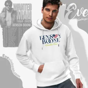 Double Sided Benson Boone Wanted Man Tour 2026 Hoodie