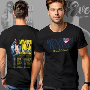 Double Sided Benson Boone Wanted Man Tour 2026 T shirt